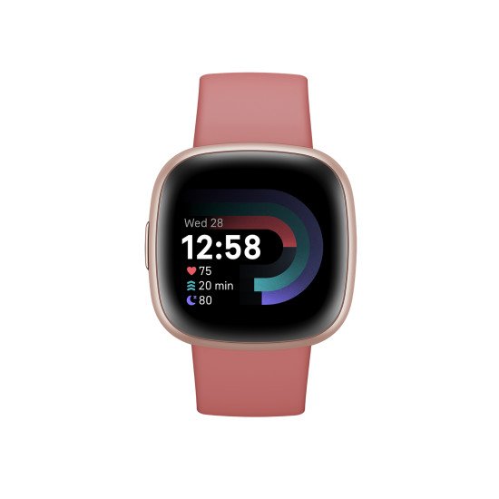 Fitbit Versa 4 Numérique Écran tactile Rose GPS (satellite)