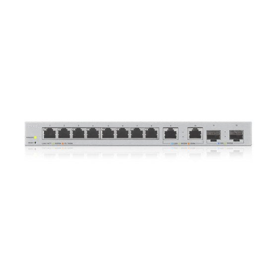 Zyxel XGS1210-12-ZZ0102F commutateur réseau Géré Gigabit Ethernet (10/100/1000) Gris