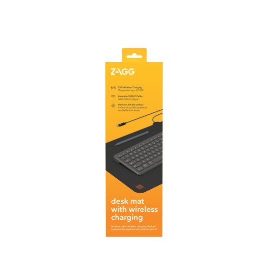 ZAGG Wireless Charging Desk Mat Noir