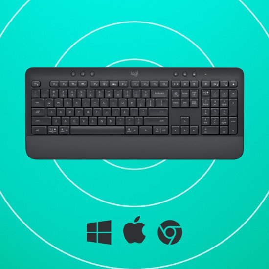 Logitech Signature K650 clavier Bluetooth QWERTZ DE Graphite