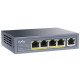 Cudy GS1005P commutateur réseau Gigabit Ethernet (10/100/1000) Connexion Ethernet POE Gris