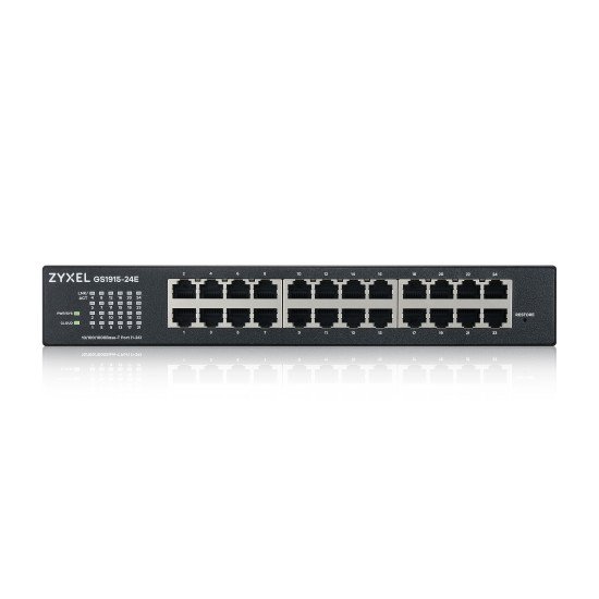 Zyxel GS1915-24E Géré L2 Gigabit Ethernet (10/100/1000) 1U Noir