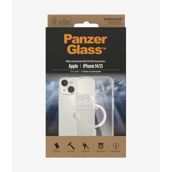 PanzerGlass HardCase MagSafe Transparent coque de protection pour téléphones portables 15,5 cm (6.1") Housse