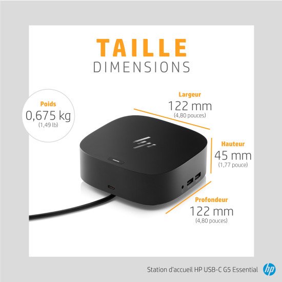 HP Station d'accueil USB-C G5 Essential