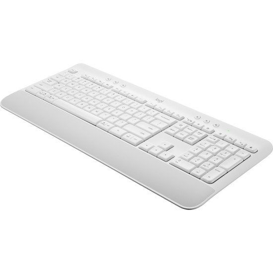 Logitech Signature K650 clavier Bluetooth QWERTY Danois, Finlandais, Norvégien, Suédois Blanc