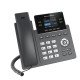 Grandstream Networks GRP2612G téléphone fixe Noir 4 lignes LCD