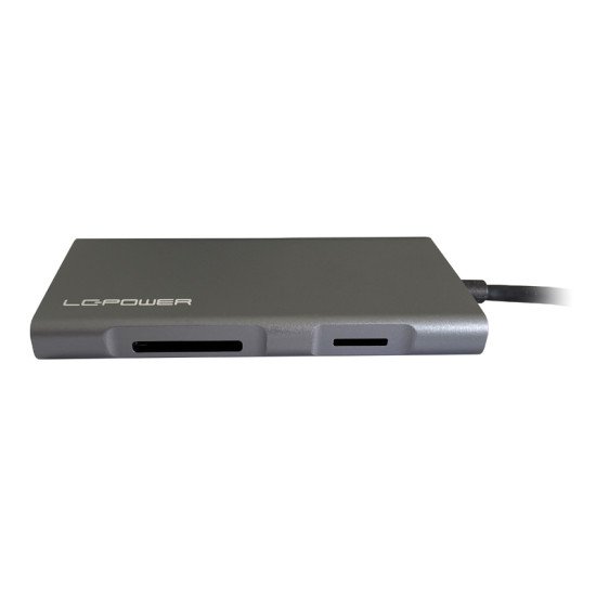 LC-Power LC-HUB-C-MULTI-5 station d'accueil Avec fil USB 3.2 Gen 1 (3.1 Gen 1) Type-C Anthracite, Noir