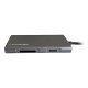 LC-Power LC-HUB-C-MULTI-5 station d'accueil Avec fil USB 3.2 Gen 1 (3.1 Gen 1) Type-C Anthracite, Noir