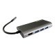 LC-Power LC-HUB-C-MULTI-5 station d'accueil Avec fil USB 3.2 Gen 1 (3.1 Gen 1) Type-C Anthracite, Noir