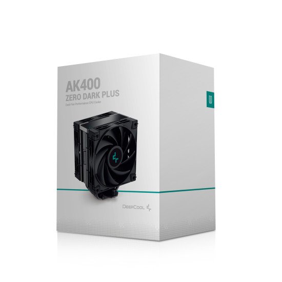 DeepCool AK400 ZERO DARK PLUS Processeur Refroidisseur d'air 12 cm Noir 1 pièce(s)