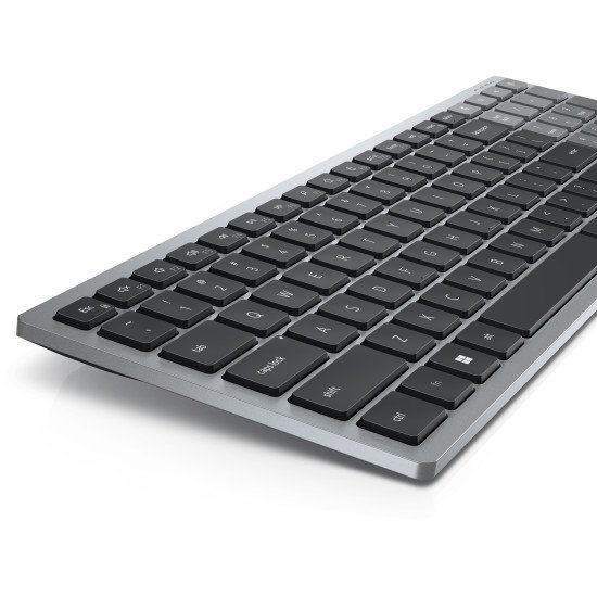 DELL KB740 clavier Bureau RF sans fil + Bluetooth QWERTY Anglais britannique Gris, Noir