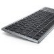 DELL KB740 clavier Bureau RF sans fil + Bluetooth QWERTY Anglais britannique Gris, Noir