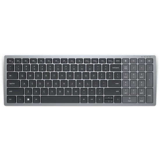 DELL KB740 clavier Bureau RF sans fil + Bluetooth QWERTY Anglais britannique Gris, Noir