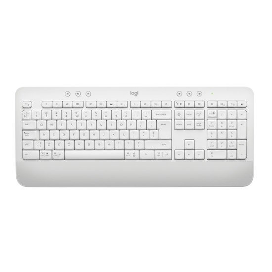 Logitech Signature K650 clavier RF sans fil + Bluetooth QWERTY US International Blanc