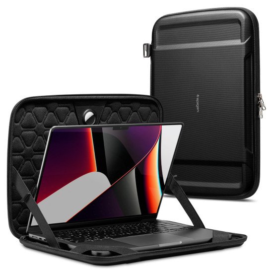 Spigen Rugged Armor Pro Pouch 40,6 cm (16") Housse Noir