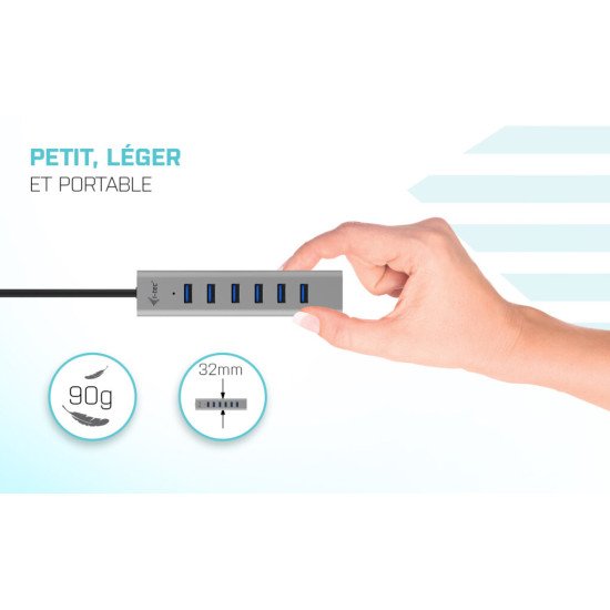 i-tec USB-C Charging Metal HUB 7 Port