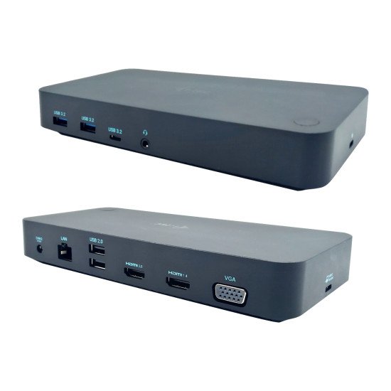 i-tec USB 3.0/USB-C/Thunderbolt, 3x Display Docking Station + Power Delivery 65W