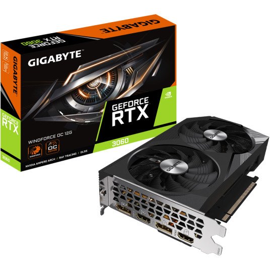 Gigabyte RTX 3060 Windforce OC 12G NVIDIA GeForce RTX 3060 12 Go GDDR6