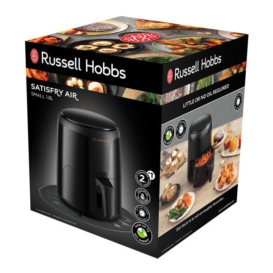 Russell Hobbs SatisFry Air Heißluftfritteuse Klein Unique 1,8 L Autonome 1100 W Friteuse d'air chaud Noir