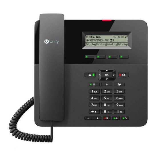 Unify OpenScape Desk Phone CP210 Téléphone analogique Noir