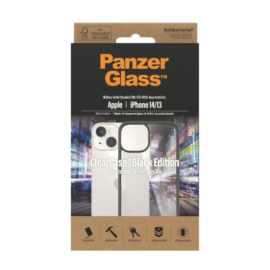 PanzerGlass ClearCase coque de protection pour téléphones portables 15,5 cm (6.1") Housse Transparent