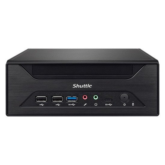 Shuttle XPC slim Barebone XH610 - S1700, Intel H610, 1xDP, 1xHDMI, 1x VGA, 2x COM (RS232), 2x LAN (2.5G and 1G), 1x slim 5.25", 2x 3.5", 2x M.2, fonctionnement permanent 24/7