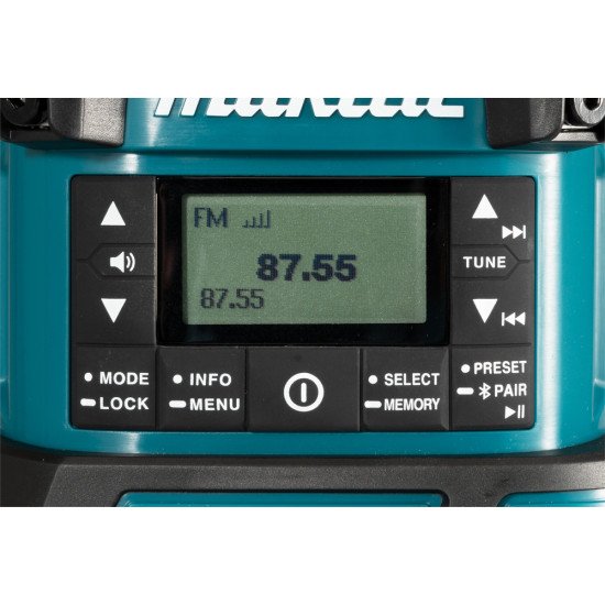 Makita DMR056 Radio portable Analogique et numérique Noir, Bleu