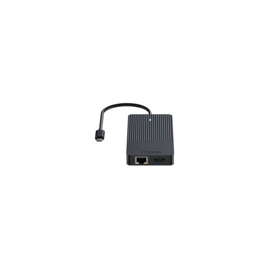 Rapoo UCM-2006 carte et adaptateur d'interfaces 3, 5 mm, DisplayPort, HDMI, RJ-45, USB 3.2 Gen 1 (3.1 Gen 1), USB Type-C