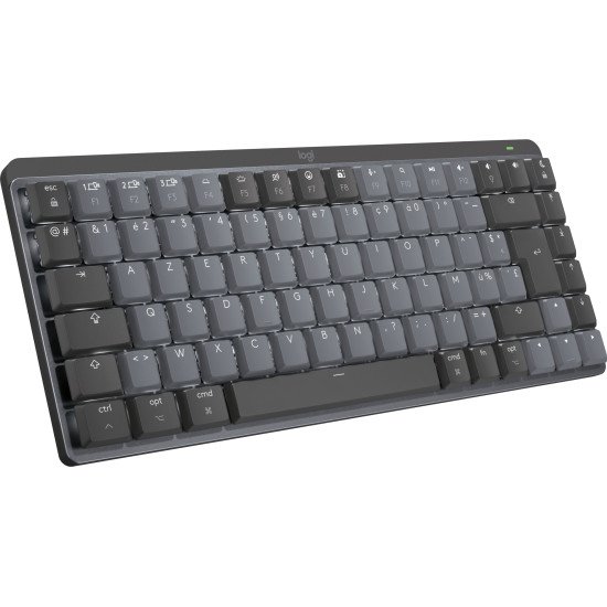 Logitech MX Mini Mechanical for Mac clavier Bluetooth AZERTY Français Graphite, Gris