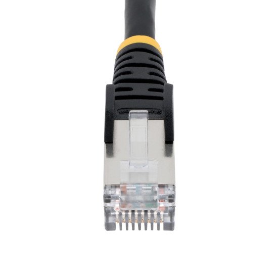 StarTech.com Câble Ethernet CAT6a 1m - Low Smoke Zero Halogen (LSZH) - 10 Gigabit 500MHz 100W PoE RJ45 S/FTP Cordon de Raccordement Réseau Snagless Turquoise avec Décharge de Tension