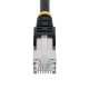 StarTech.com Câble Ethernet CAT6a 1m - Low Smoke Zero Halogen (LSZH) - 10 Gigabit 500MHz 100W PoE RJ45 S/FTP Cordon de Raccordement Réseau Snagless Turquoise avec Décharge de Tension