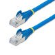 StarTech.com Câble Ethernet CAT6a 7m - Low Smoke Zero Halogen (LSZH) - 10 Gigabit 500MHz 100W PoE RJ45 S/FTP Cordon de Raccordement Réseau Snagless Turquoise avec Décharge de Tension