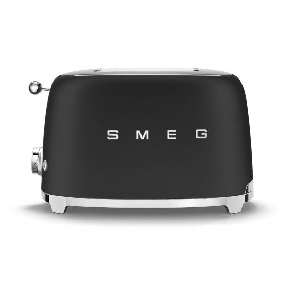 Smeg TSF01BLMEU grille-pain 6 2 part(s) 950 W Noir, Acier inoxydable