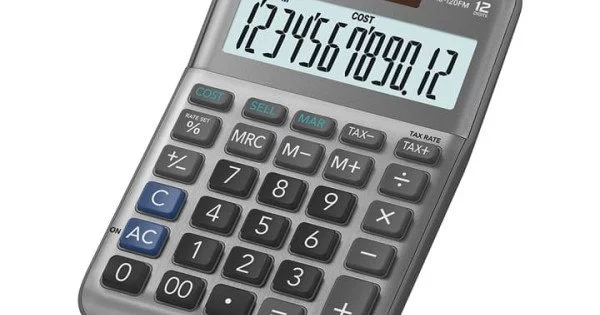 Calculatrice de Bureau CASIO DF-120FM 12 Chiffres - Rose