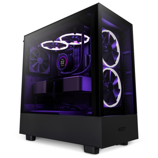 NZXT H5 Elite Midi Tower Noir, Transparent