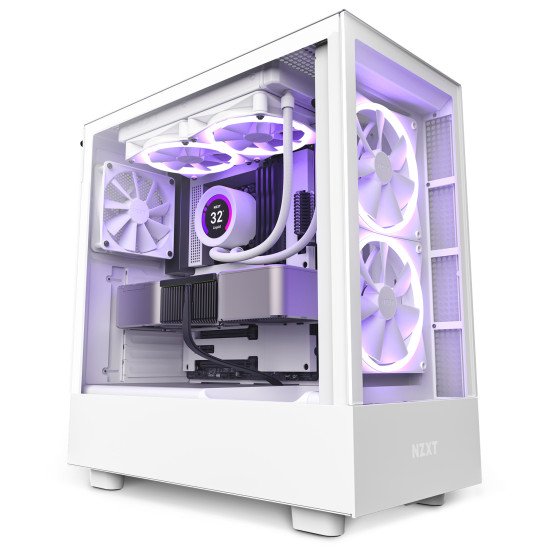 NZXT H5 Elite Midi Tower Blanc