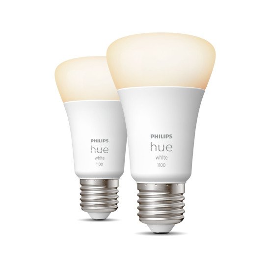 Philips Hue White A60 - Ampoule connectée E27 - 1100 (pack de 2)