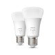 Philips Hue White A60 - Ampoule connectée E27 - 1100 (pack de 2)