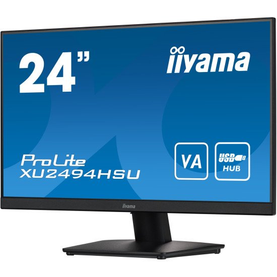 iiyama ProLite XU2494HSU-B2 écran plat de PC 60,5 cm (23.8") 1920 x 1080 pixels Full HD LED Noir