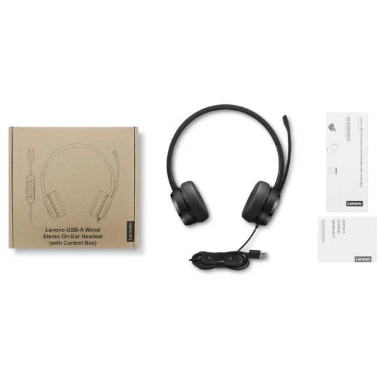 Lenovo 4XD1C99220 écouteur/casque Avec fil Ecouteurs Musique/Quotidien USB  Type-C Noir sur