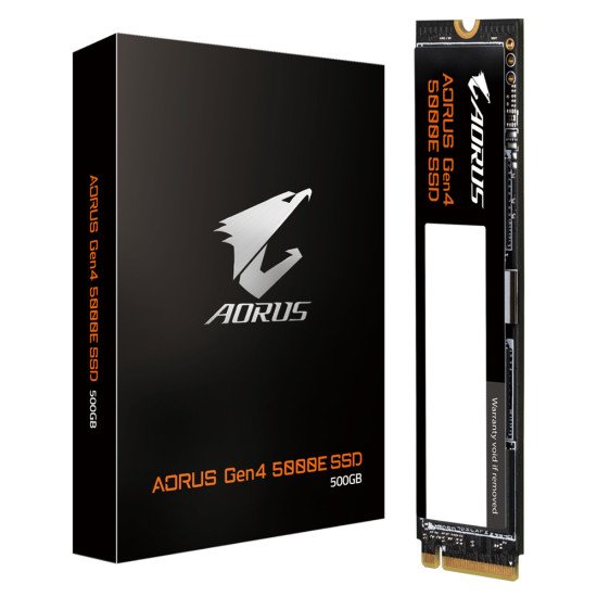 GIGABYTE AORUS Gen4 5000E SSD 500GB 500 Go M.2 PCI Express 4.0 NVMe 3D TLC NAND