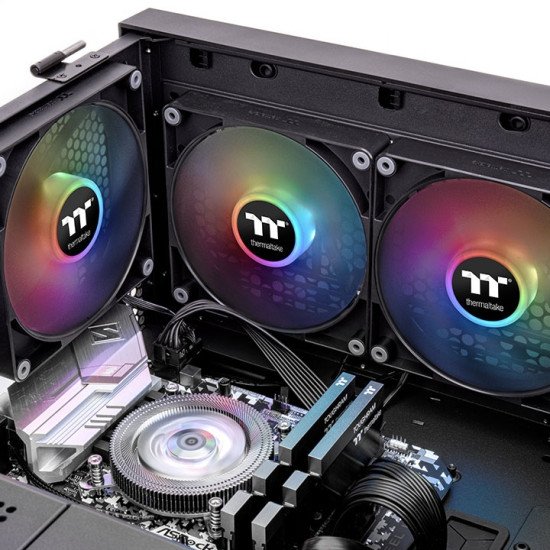 Thermaltake TT CT140 ARGB Sync PC Boitier PC Ventilateur Noir 2 pièce(s)