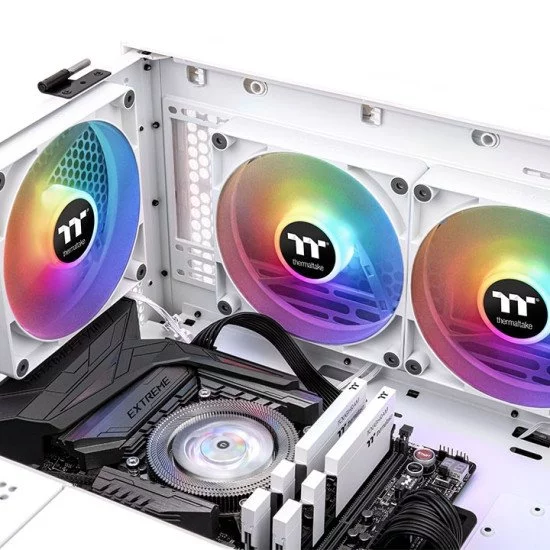 Thermaltake TT CT120 ARGB Sync PC Boitier PC Ventilateur Blanc 2 pièce(s)  CL-F153-PL12SW-A pas cher