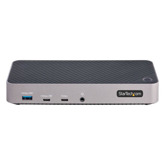 StarTech.com Station d'Accueil Triple Moniteur USB-C - Dock Triple HDMI/DP 4k USB-C - Hub USB 5x - GbE - 100W PD - Docking Station Universelle Multi-Écrans - Compatible Thunderbolt 3/4