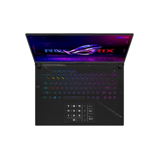 ASUS ROG Strix SCAR 16 G634JZ-NM002W Intel® Core™ i9 i9-13980HX Ordinateur portable 40,6 cm (16") WQXGA 32 Go DDR5-SDRAM 2 To SSD NVIDIA GeForce RTX 4080 Wi-Fi 6E (802.11ax) Windows 11 Home Noir