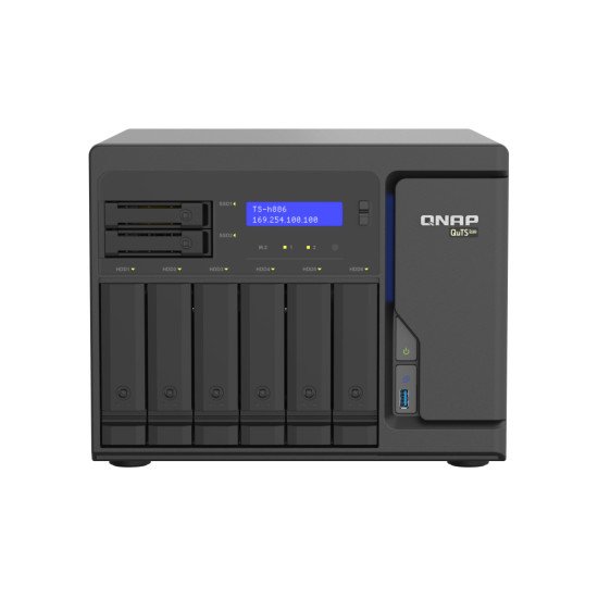 QNAP TS-h886 NAS  Ethernet/LAN Noir D-1602