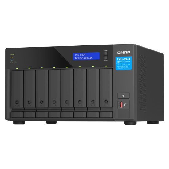 QNAP TVS-h874X NAS Tower Ethernet/LAN Noir