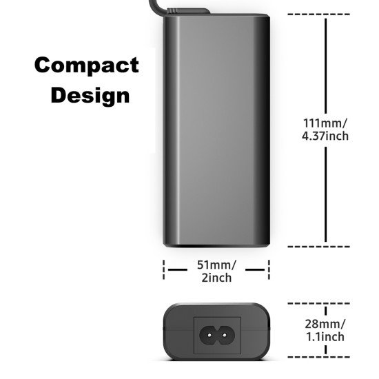 Origin Storage TPN-DA13-BTI adaptateur de puissance & onduleur Intérieure 65 W Noir