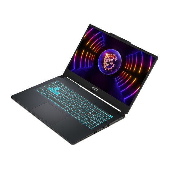 MSI Cyborg 15 A12VF-096 Intel® Core™ i5 i5-12450H Ordinateur portable 39,6 cm (15.6") Full HD 16 Go DDR5-SDRAM 1 To SSD NVIDIA GeForce RTX 4060 Wi-Fi 6 (802.11ax) DOS gratuit Noir