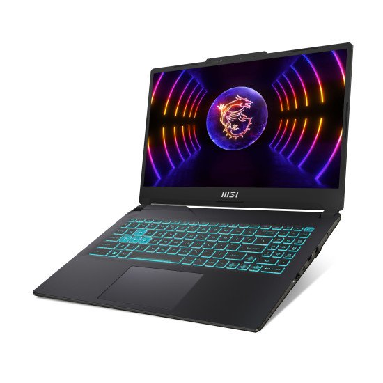 MSI Cyborg 15 A12VF-096 Intel® Core™ i5 i5-12450H Ordinateur portable 39,6 cm (15.6") Full HD 16 Go DDR5-SDRAM 1 To SSD NVIDIA GeForce RTX 4060 Wi-Fi 6 (802.11ax) DOS gratuit Noir